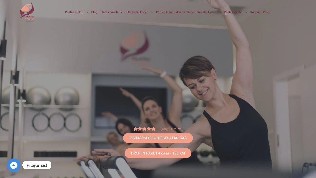 Pilates Reformer Studio / Digitalna podrška stvarnom studiju